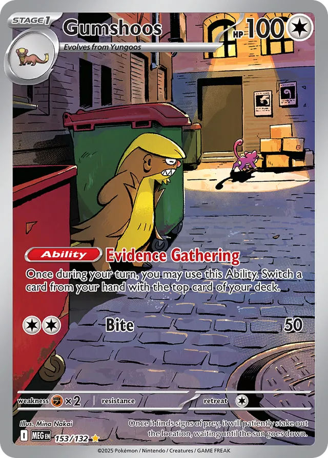 Gumshoos - 153/132: Mega Evolution (MEG)