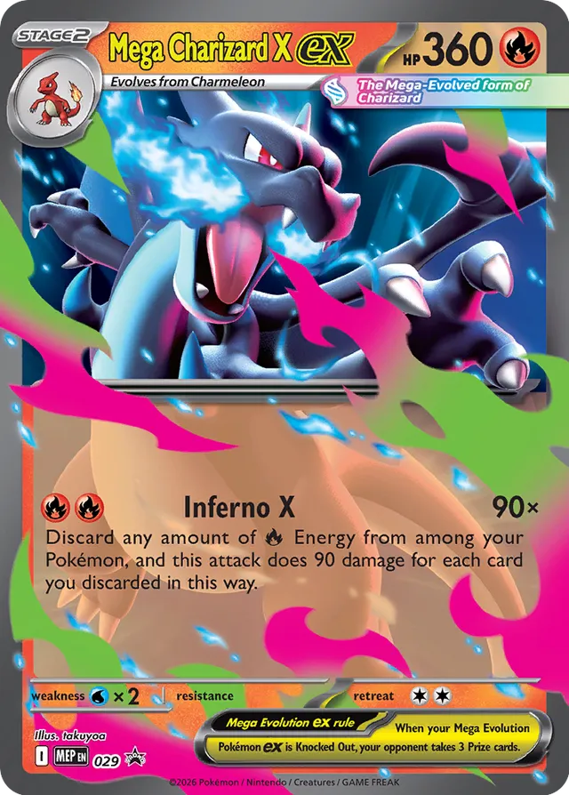 Mega Charizard X EX - 029: Mega Black Star Promo