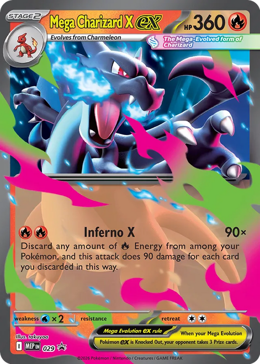 Mega Charizard X EX - 029: Mega Black Star Promo