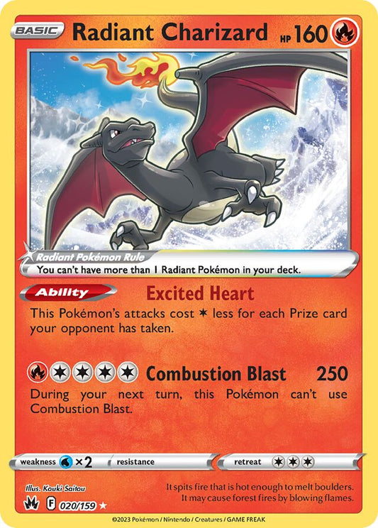 Radiant Charizard - 020/159: Crown Zenith (CRZ)