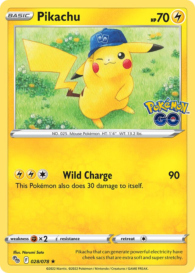 Pikachu - 028/078: Pokemon Go (PGO)