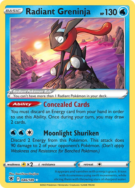 Radiant Greninja - 046/0189: Astral Radiance (ASR) (Damaged)