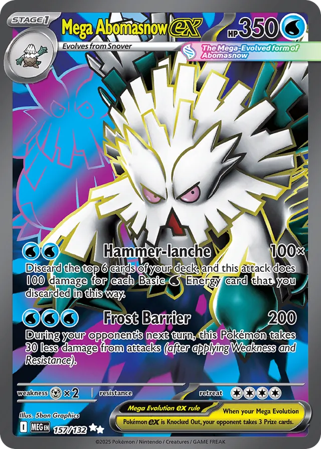 Mega Abomasnow - 157/132: Mega Evolution (MEG)