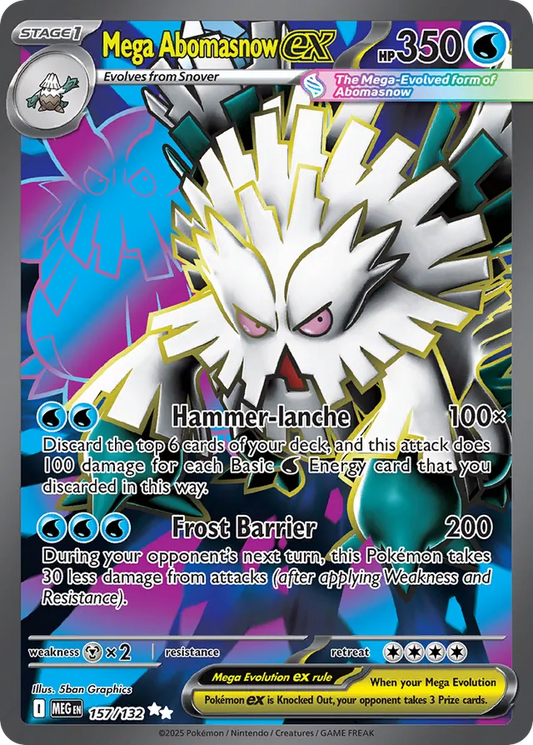 Mega Abomasnow - 157/132: Mega Evolution (MEG)