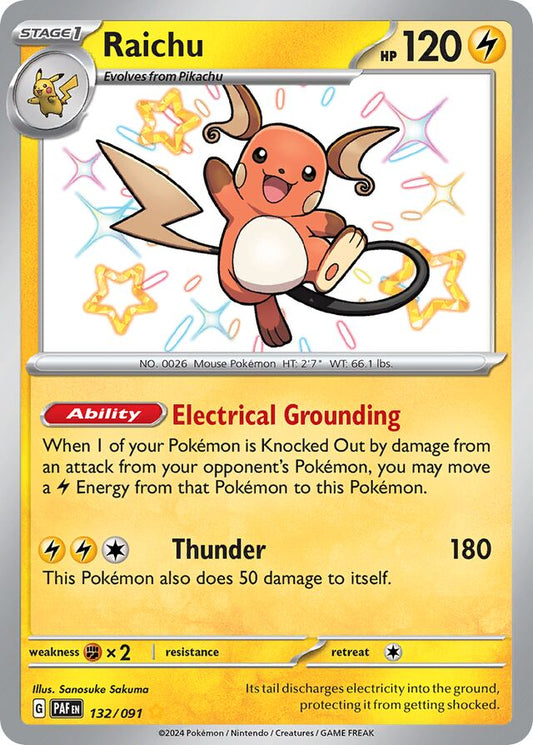 Raichu - 132/091: Paldean Fates (PAF)