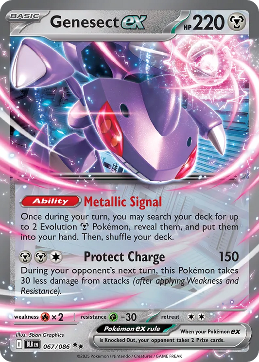 Genesect EX - 067/086: Black Bolt (BLK)