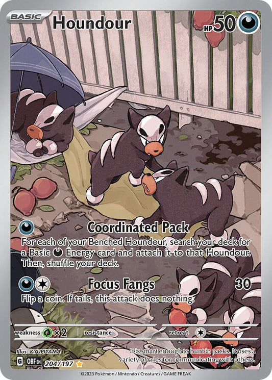 Houndour - 204/197: Obsidian Flames (OBF)