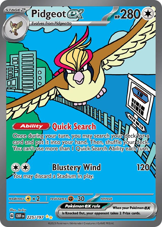 Pidgeot ex - 225/197: Obsidian Flames (OBF)