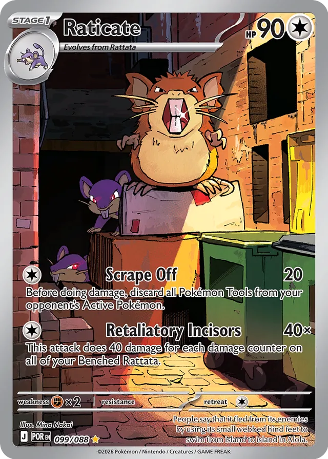 Raticate - 099/088: Perfect Order (POR)