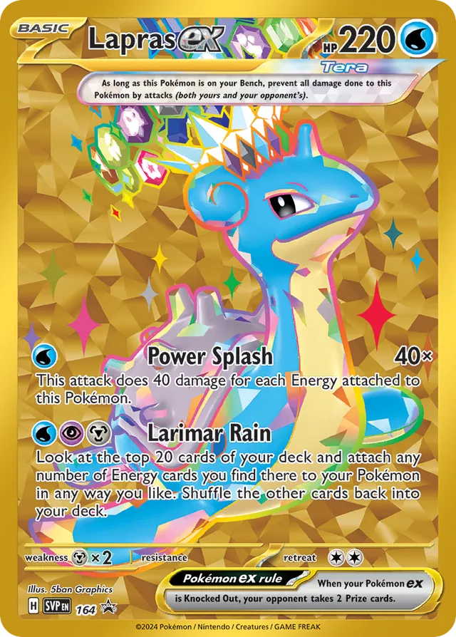 Lapras ex (Sellada) - 164: Black Star Promos