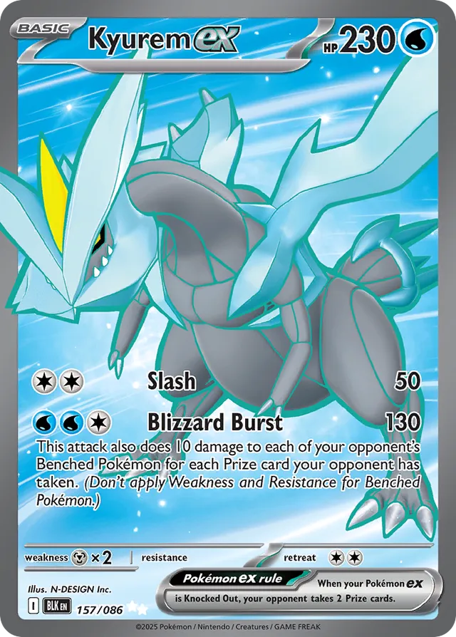 Kyurem EX - 157/086: Black Bolt (BLK)