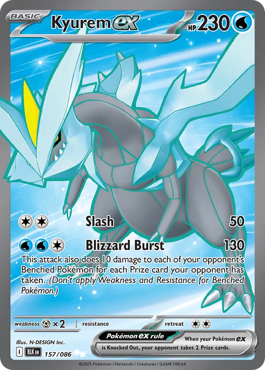 Kyurem EX - 157/086: Black Bolt (BLK)