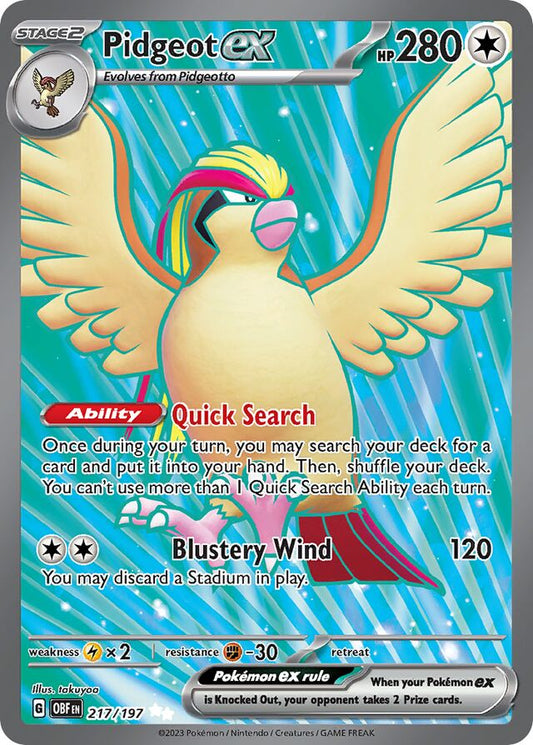 Pidgeot EX - 217/197: Obsidian Flames (OBF)