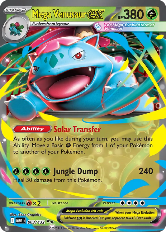 Mega Venusaur EX - 003/132: Mega Evolution (MEG)