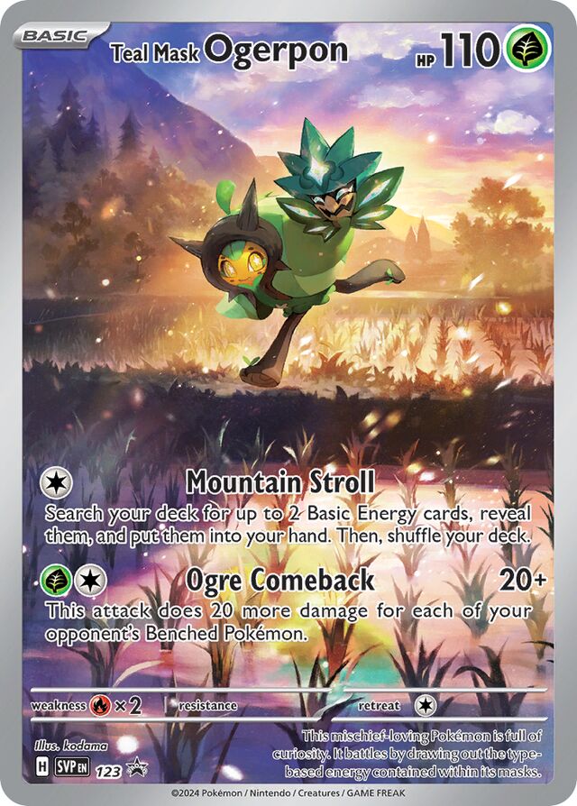 Teal Mask Ogerpon (Sellada) - 123: SV Black Star Promos (SVP)