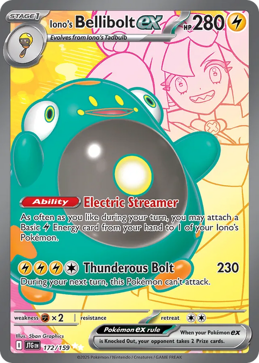 Iono's Bellibolt ex - 172/159: Journey Together (JTG)