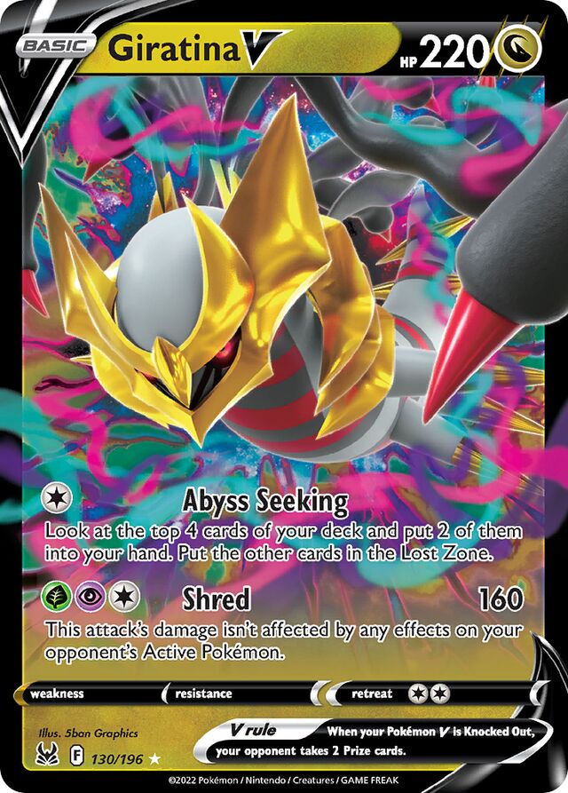 Giratina V - 130/196: SWSH (LOR)