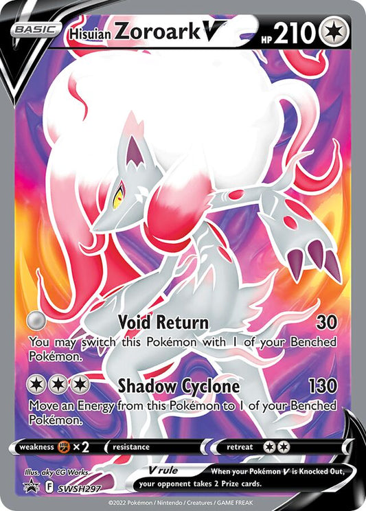 Hisuian Zoroark V - SWSH297 Black Star Promo