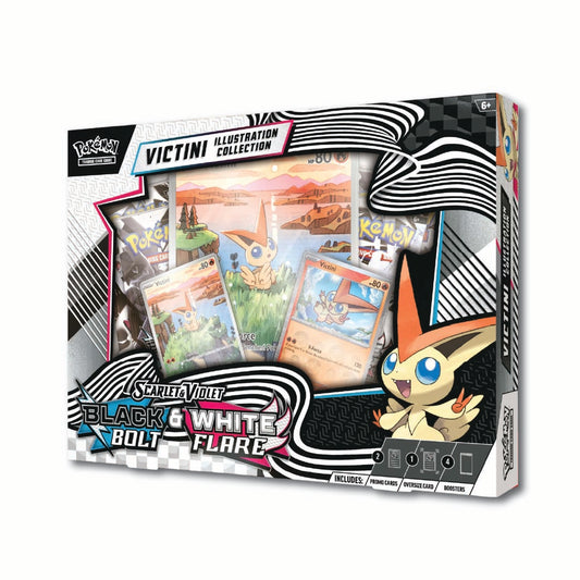 TCG: Scarlet & Violet— Black Bolt & White Flare Victini Illustration Collection (PRE ORDEN)